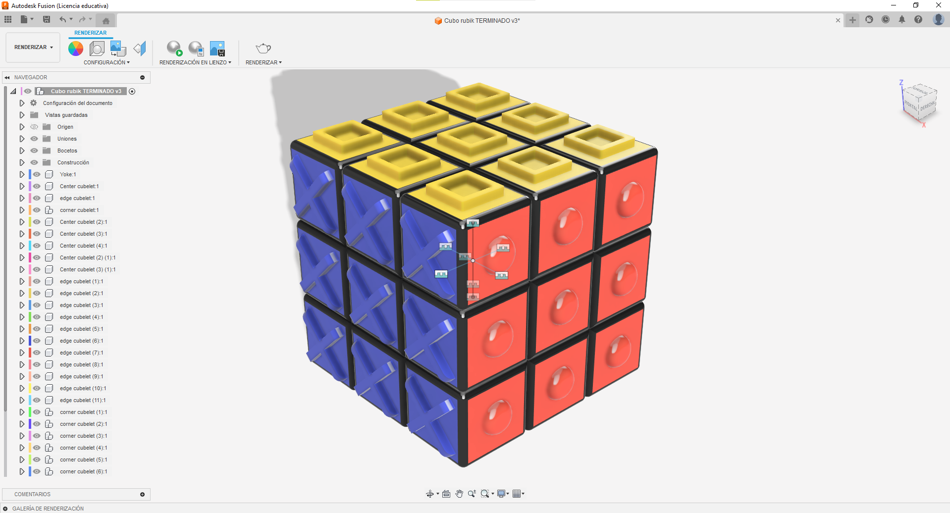 Cubo De Rubik Adaptado Para Discapacidad Visual - Impresión 3D