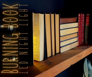 Make Your Own Burning Book Night Light!